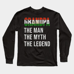 Grand Father Tajikistani Grandpa The Man The Myth The Legend - Gift for Tajikistani Dad With Roots From  Tajikistan Long Sleeve T-Shirt